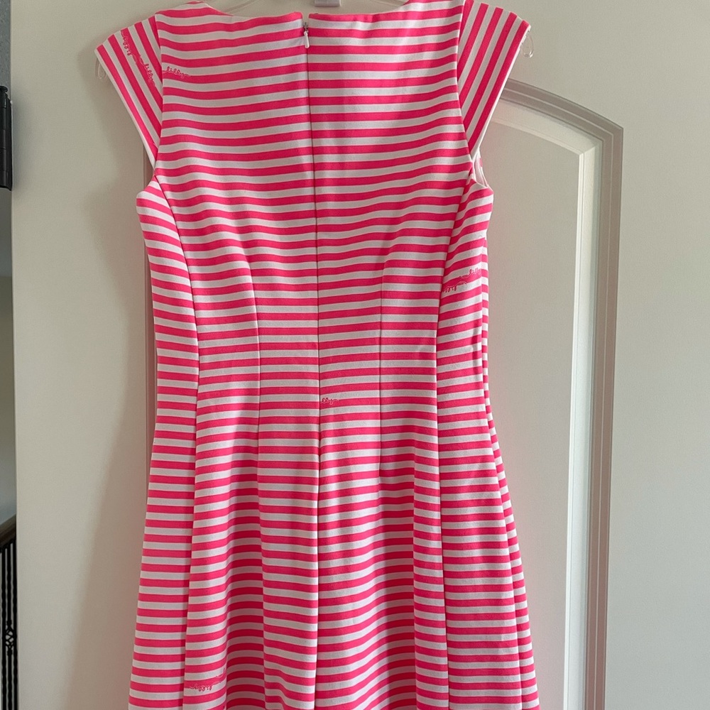 Lilly Pulitzer pink & white striped dress size S
